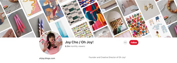 Oh Joy! sample Pinterest Featured board